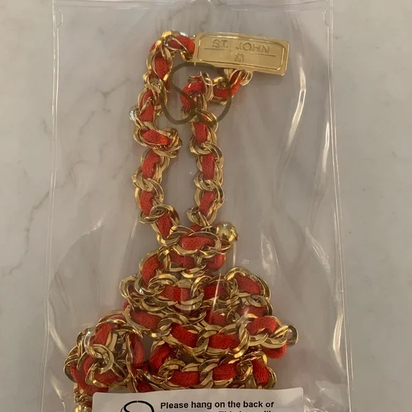 St. John Collection by Marie Gray.  Ribbed stitch dress, jacket and belt Size 4 - Picture 6 of 6